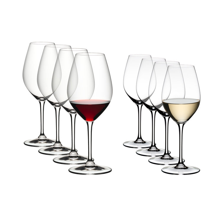 Riedel Crystal Wine Glasses Set of 8