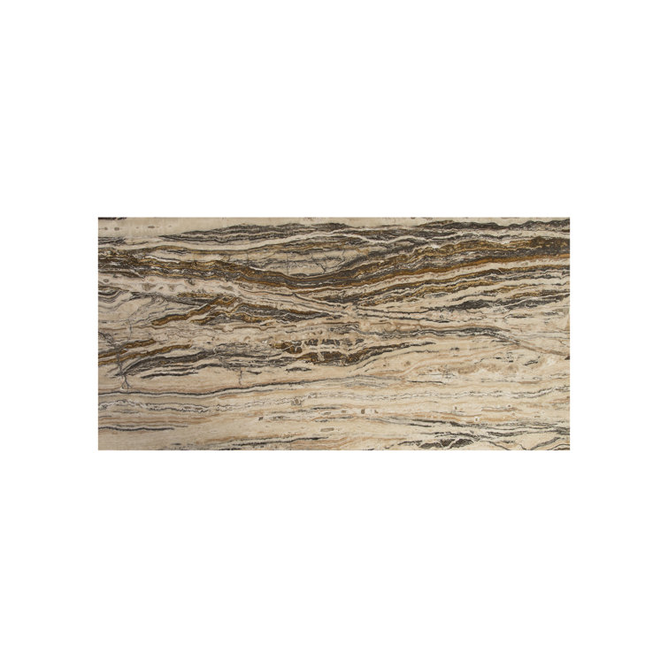 Contemporary Onyx 39"x79" Dining Table with Stainless Steel Legs