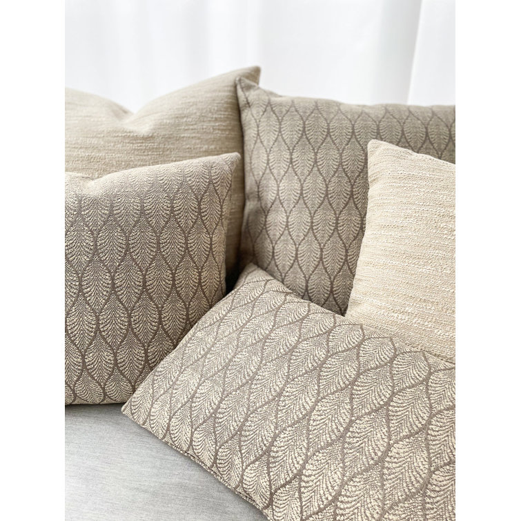 Pure Air 24" Mocha Dralon Acrylic Indoor/Outdoor Pillow