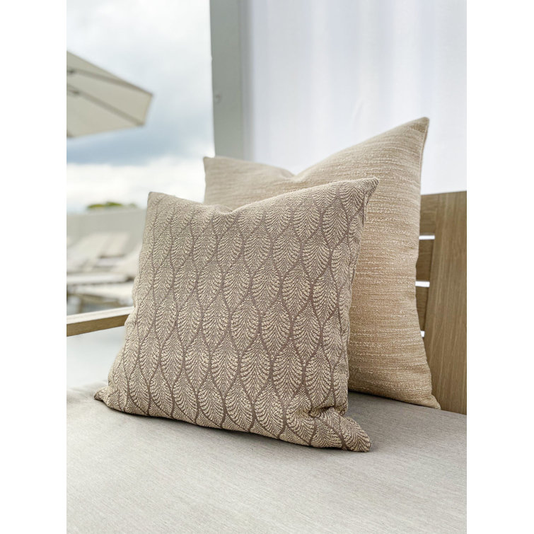 Pure Air 24" Mocha Dralon Acrylic Indoor/Outdoor Pillow