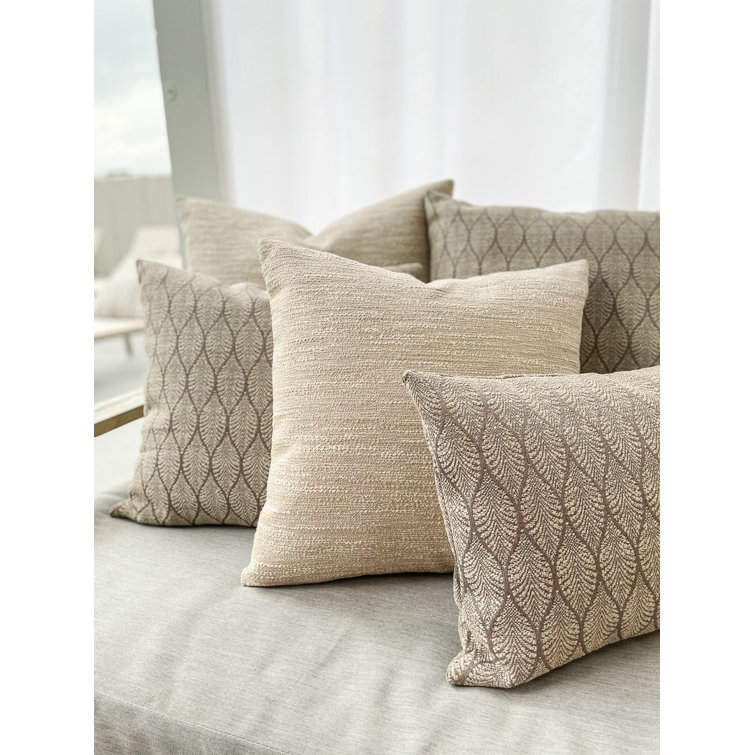 Pure Air 24" Mocha Dralon Acrylic Indoor/Outdoor Pillow