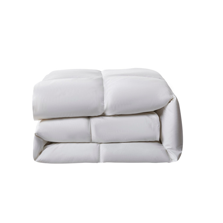 Full/Queen White Cotton Sateen Down Comforter