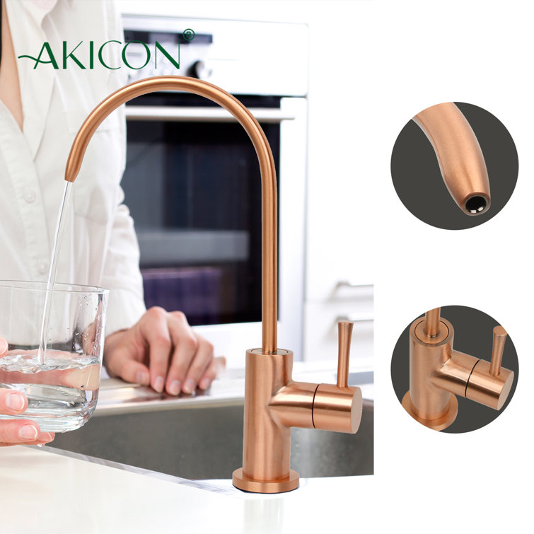 Copper High-Arch Kitchen Water Filter Faucet