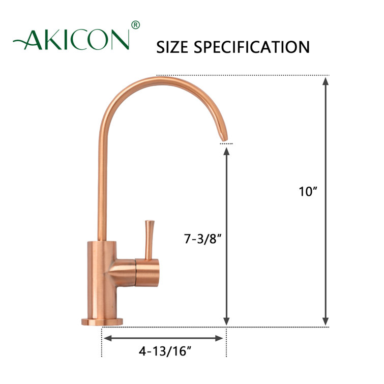 Copper High-Arch Kitchen Water Filter Faucet