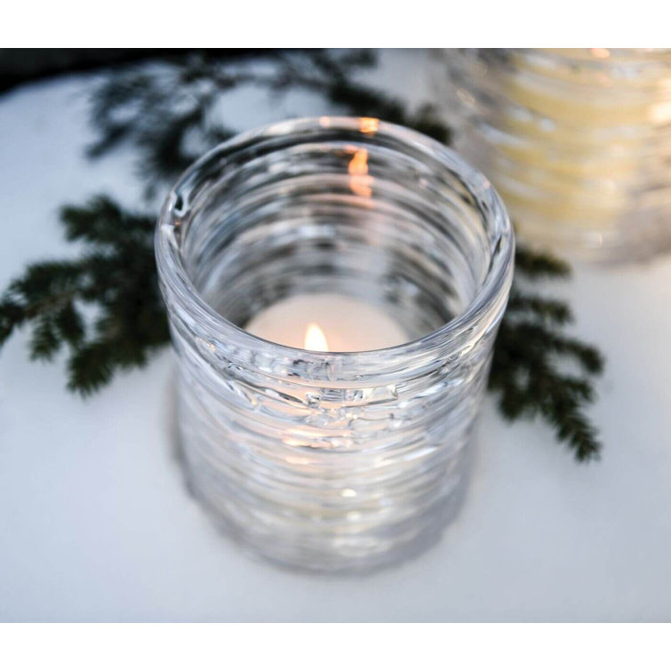 Small Clear Glass Hurricane Candle Holder