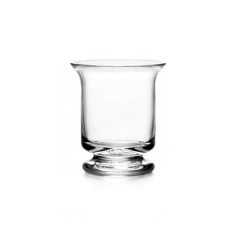 Small Clear Glass Hurricane Candle Holder