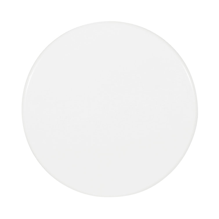Atira 15'' White Metal Round Outdoor Side Table
