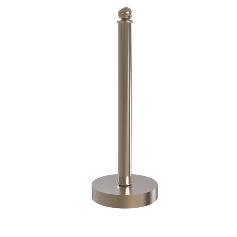 Antique Pewter Brass Freestanding Paper Towel Holder