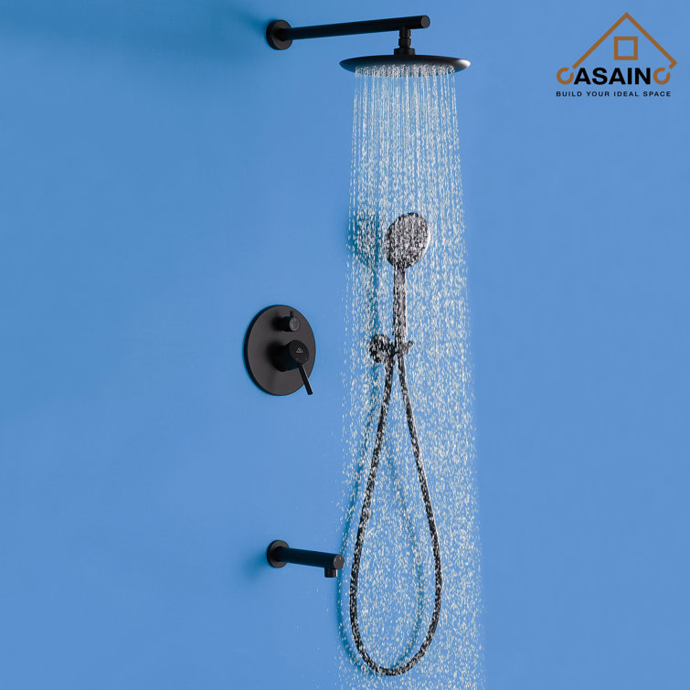 Matte Black Multi-Function Wall Mounted Shower System