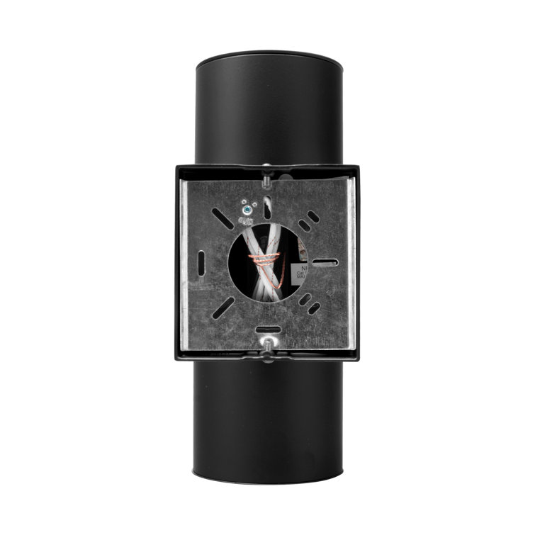 Matte Black 12" LED Cylinder Outdoor Wall Sconce with Clear Glass