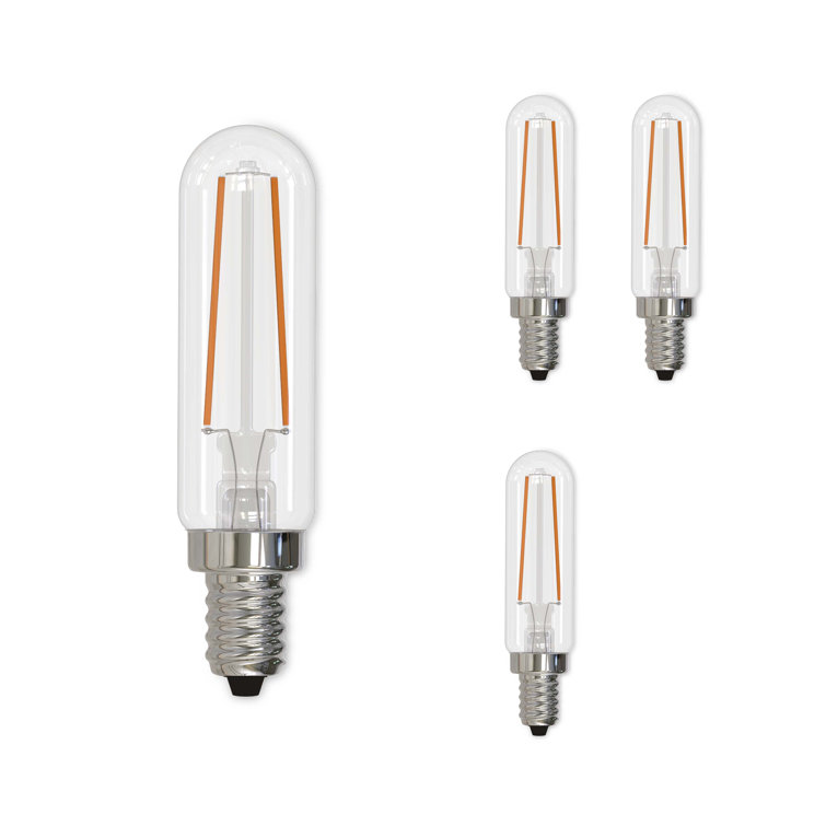 Pack of 4 Clear Dimmable T6 LED Candelabra Bulbs