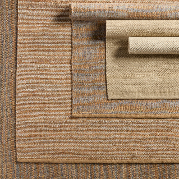 Ivory Stripe Handwoven Wool-Blend 10' x 14' Area Rug