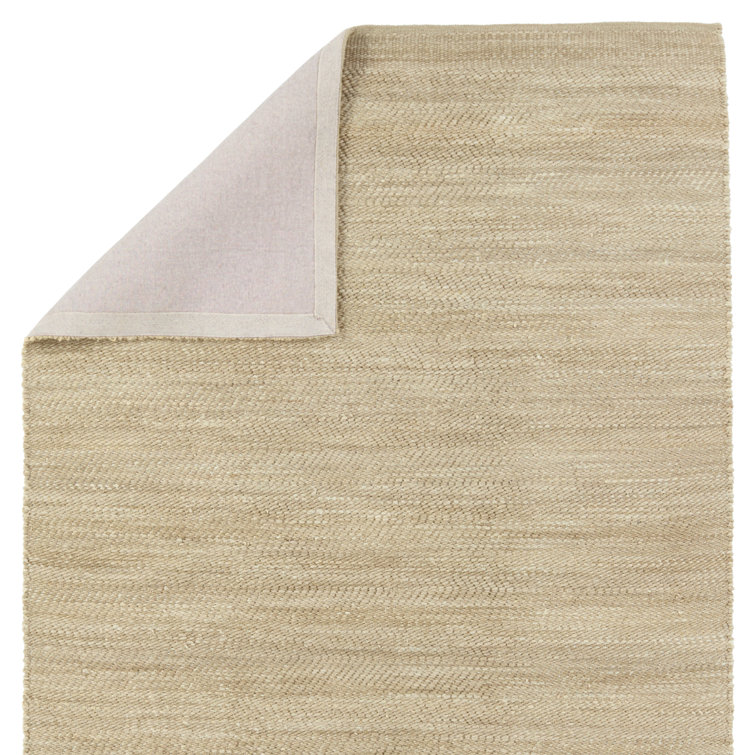 Harman Natural Esdras 5' x 8' Handwoven Gray & Ivory Wool Area Rug