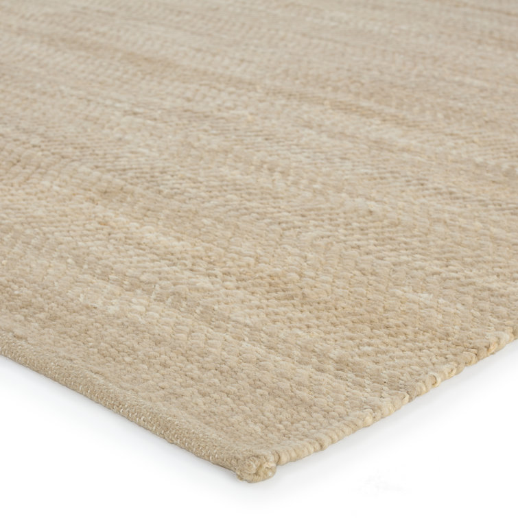 Harman Natural Esdras 5' x 8' Handwoven Gray & Ivory Wool Area Rug