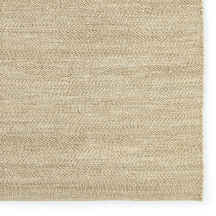 Harman Natural Esdras 5' x 8' Handwoven Gray & Ivory Wool Area Rug