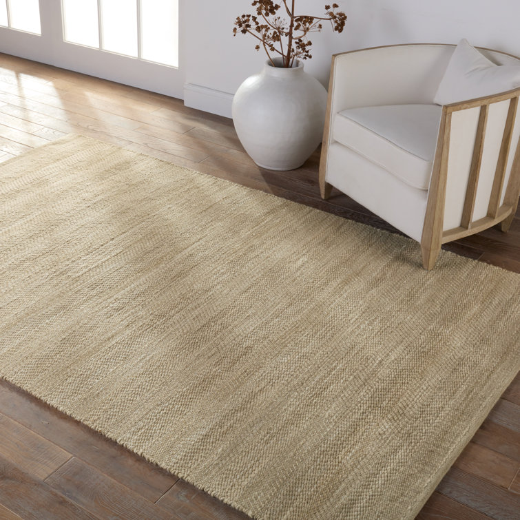 Harman Natural Esdras 5' x 8' Handwoven Gray & Ivory Wool Area Rug