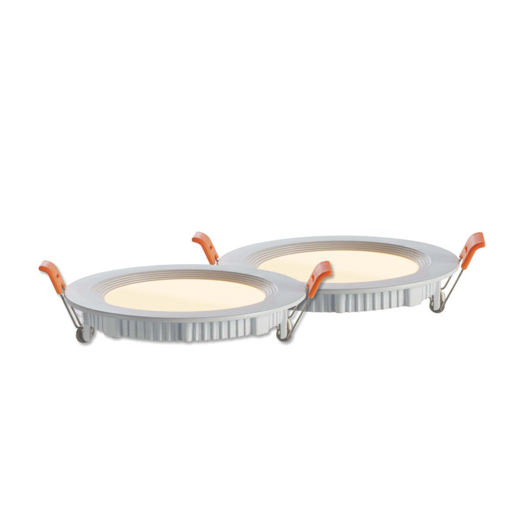 White Aluminum 4'' Dimmable LED Recessed Lighting Kit