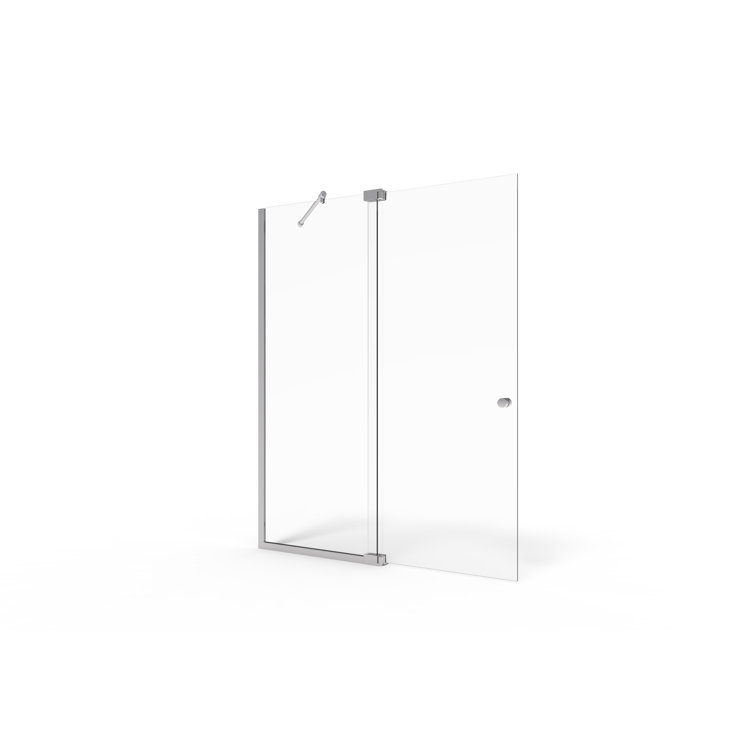 Cantour 54" Oil Rubbed Bronze Frameless Pivot Shower Door