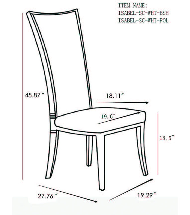Elegant High-Back Gray Faux Leather Side Chair with Stainless Steel Frame