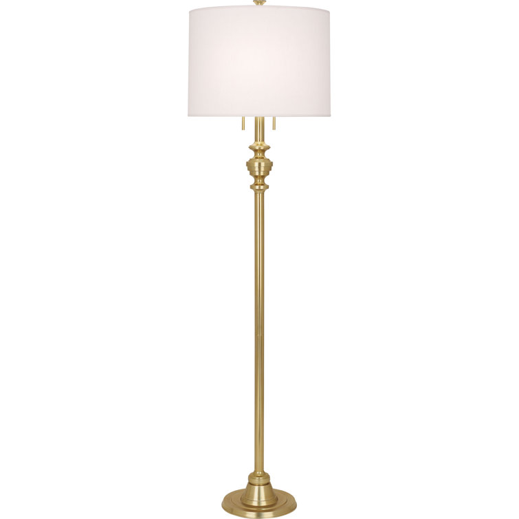 Arthur 65'' Bronze Metal Floor Lamp with Fabric Shade