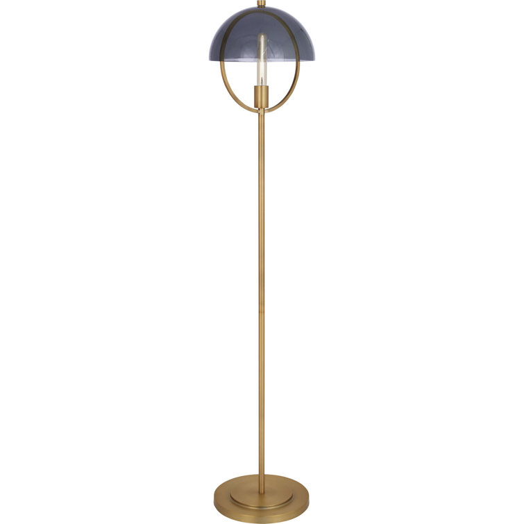 Celestial Orbit 62'' Black Lacquered Brass Novelty Floor Lamp