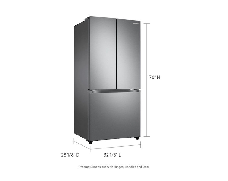 Stainless Steel Smart French Door Refrigerator with Ice Maker