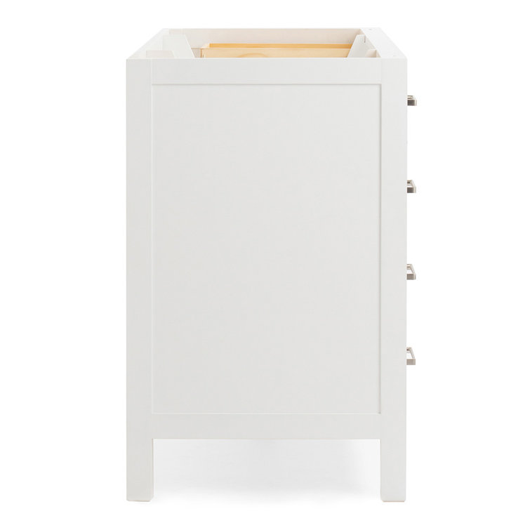 Cambridge 54" White Solid Wood Single Vanity Cabinet
