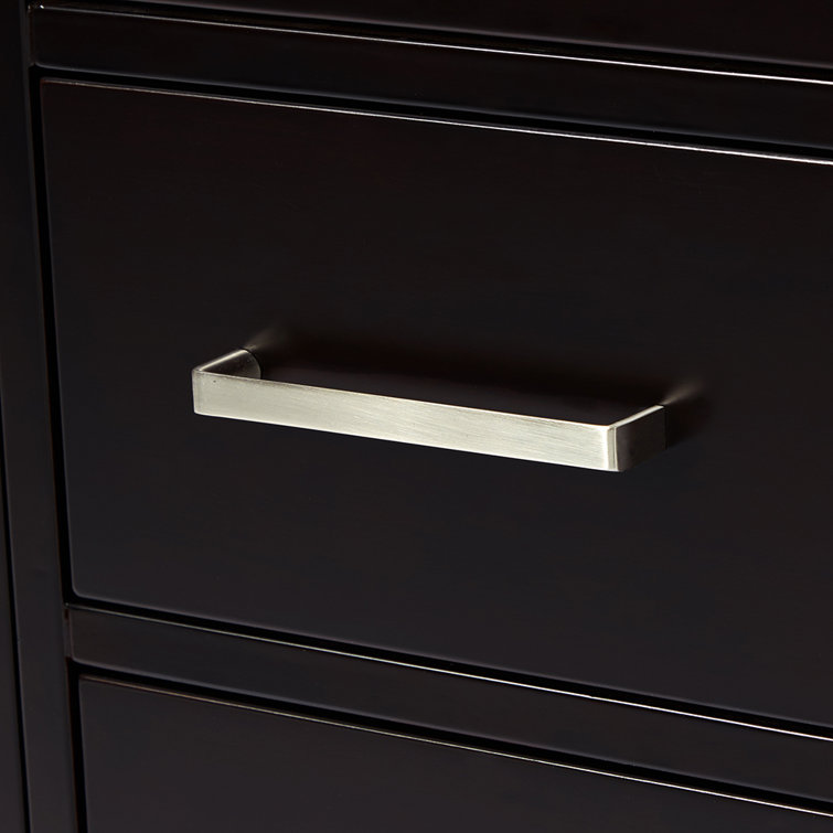 Cambridge Espresso 60" Double Vanity Cabinet with Nickel Hardware