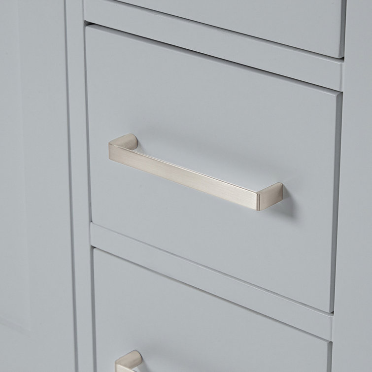 Cambridge 60" Gray Double Freestanding Vanity Cabinet