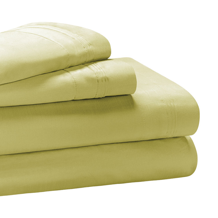 Olive Green Twin XL Egyptian Cotton Deep Pocket Sheet Set