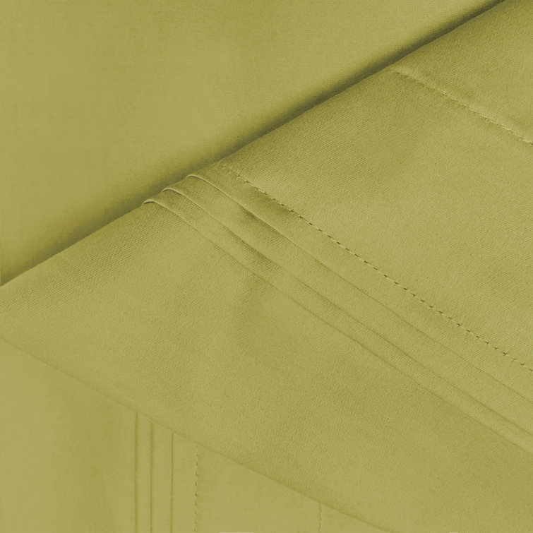 Olive Green Twin XL Egyptian Cotton Deep Pocket Sheet Set