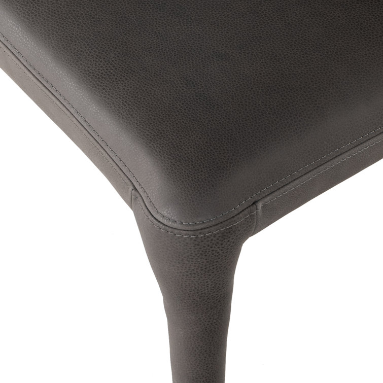 Heritage Graphite Upholstered Linen Side Chair
