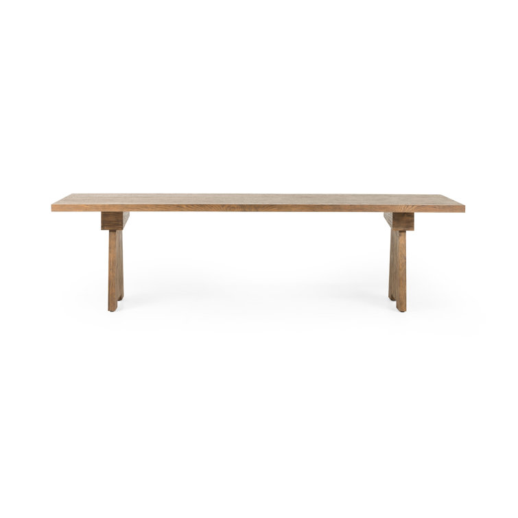 Darnell Light Oak Rectangular Farmhouse Dining Table