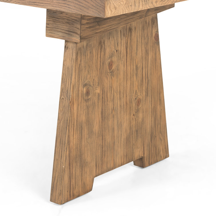 Darnell Light Oak Rectangular Farmhouse Dining Table