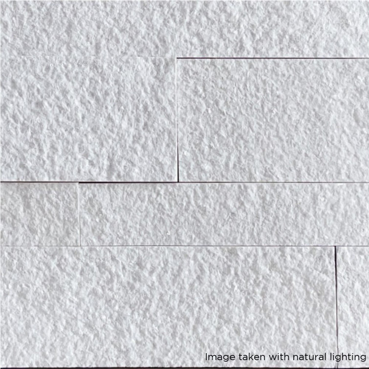 Stone White Rectangular Peel and Stick Mosaic Tile