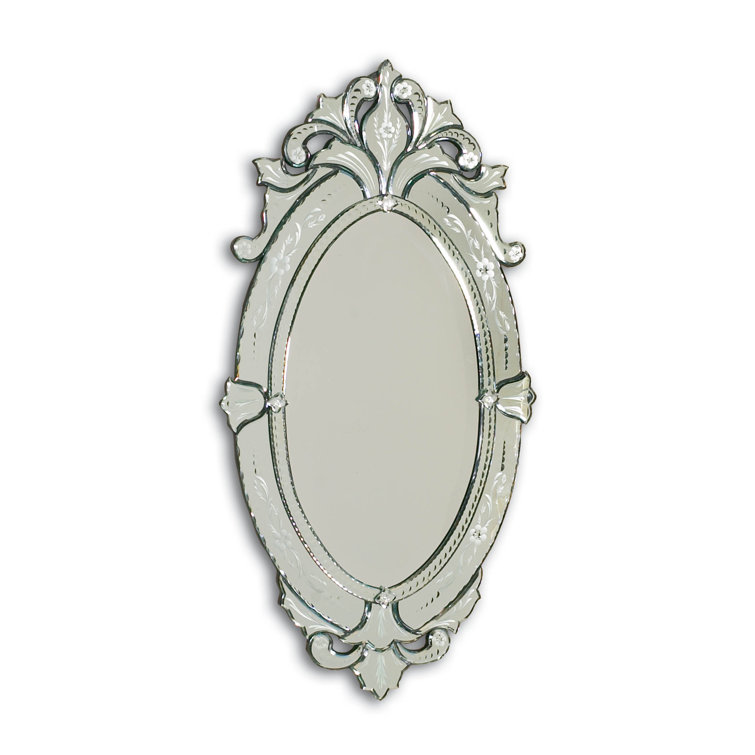 San Marco Oval Silver Venetian Wall Mirror