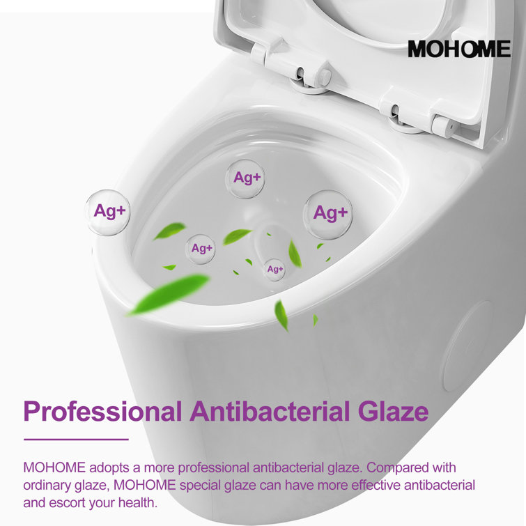 Greta White Elongated One-Piece Dual Flush Toilet