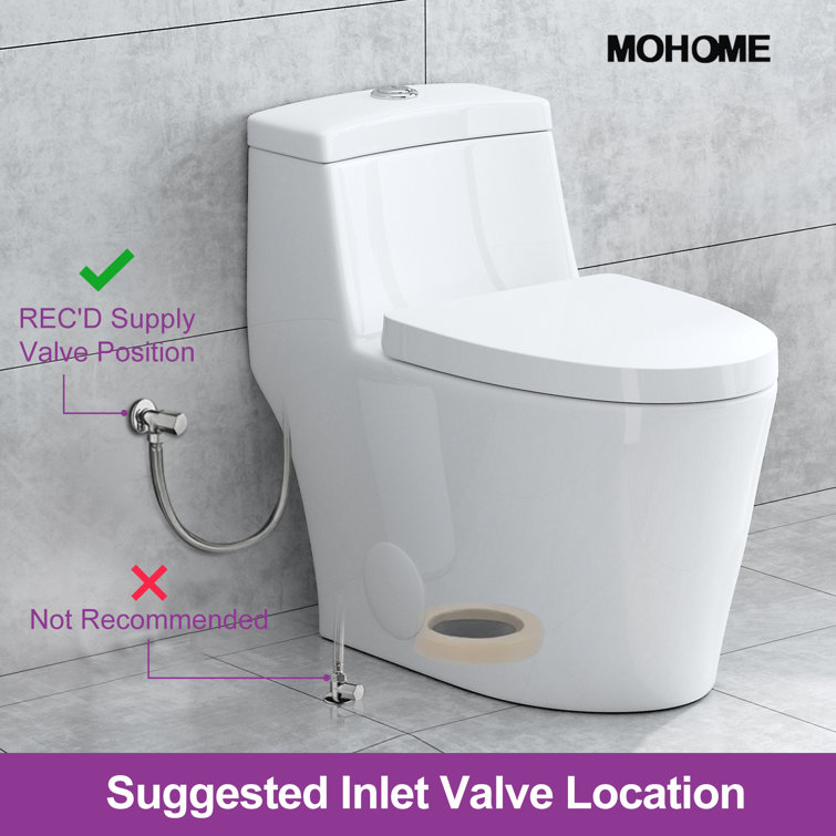 Greta White Elongated One-Piece Dual Flush Toilet