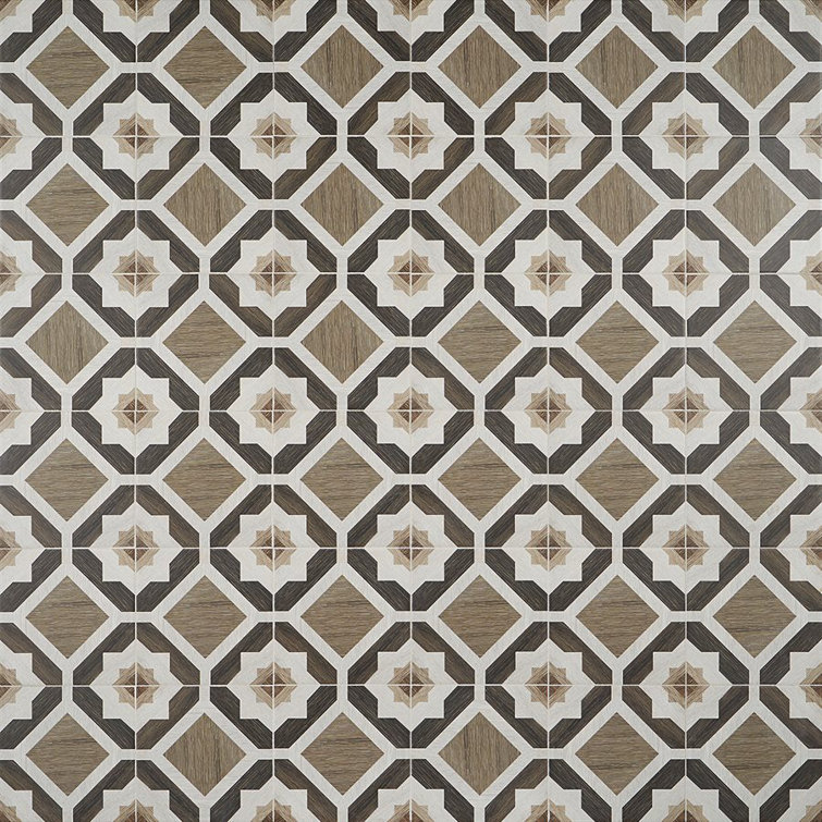 Ventura Starwood 8" x 8" Multicolor Matte Porcelain Tile