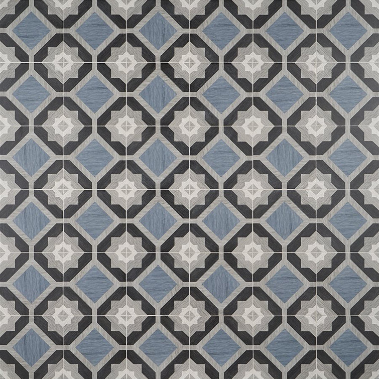 Ventura Starwood 8" x 8" Multicolor Matte Porcelain Tile