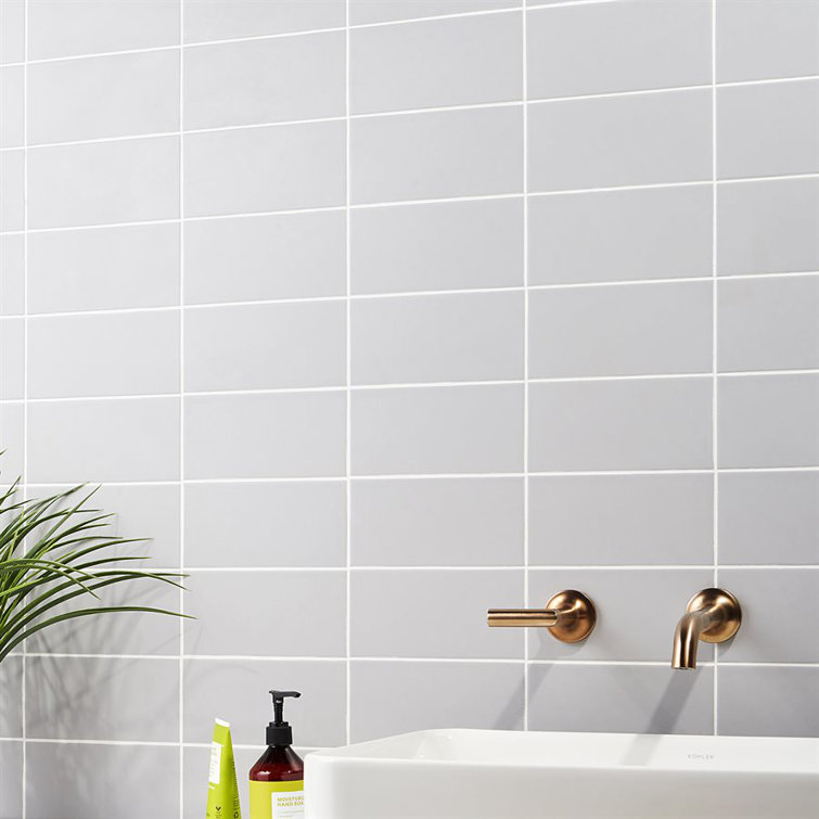 Tarin Gray Matte Ceramic 4" x 8" Subway Tile