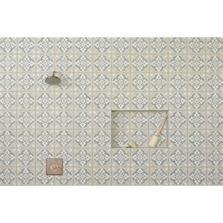 Enchante 8" x 8" Multicolor Matte Porcelain Tile