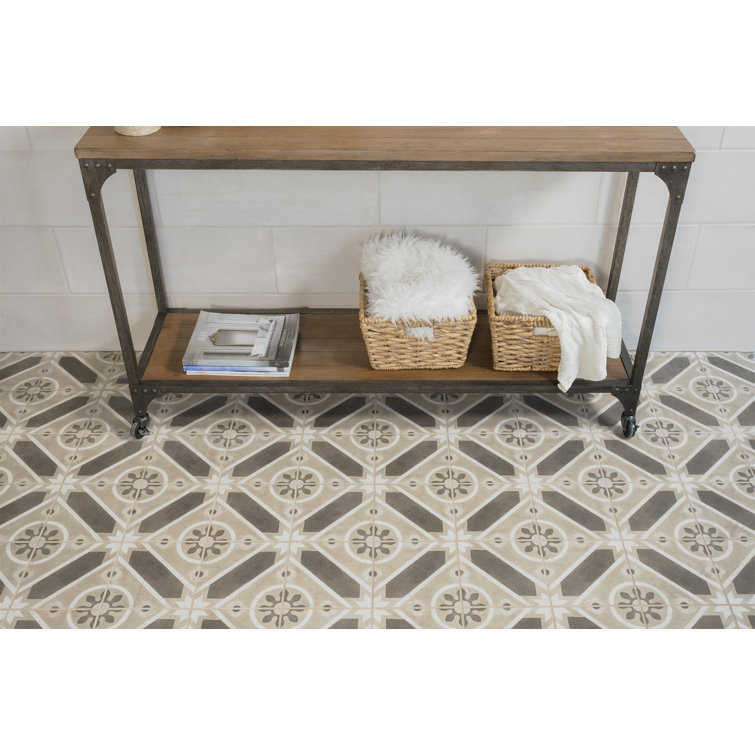 Enchante 8" x 8" Matte Multicolor Porcelain Decorative Tile