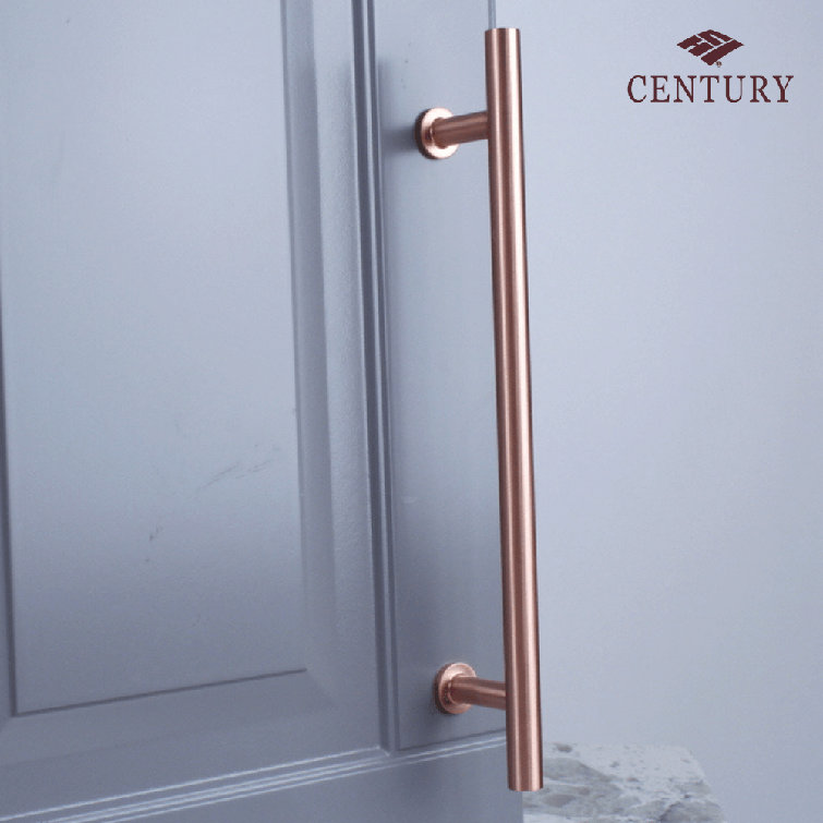 Satin Rose Gold Solid Brass Modern Bar Pull