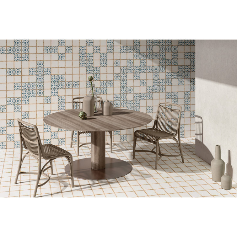 Casablanca 5" x 5" White Matte Ceramic Tile