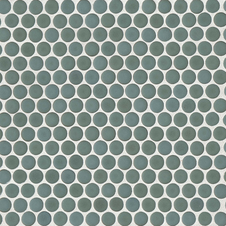 Silver Sage Porcelain Mosaic Bathroom Shower Tile