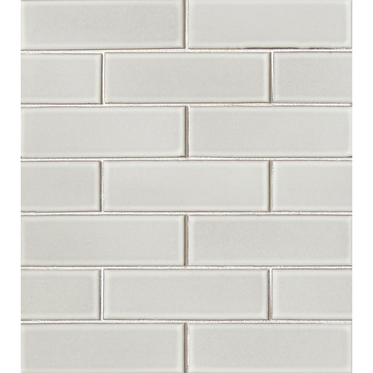 Solar Beige Porcelain 2'' x 6'' Mosaic Subway Tile