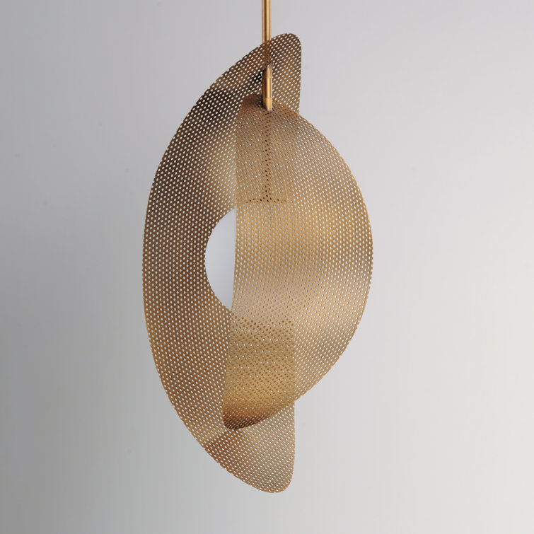 Natural Aged Brass Globe LED Mini Pendant Light