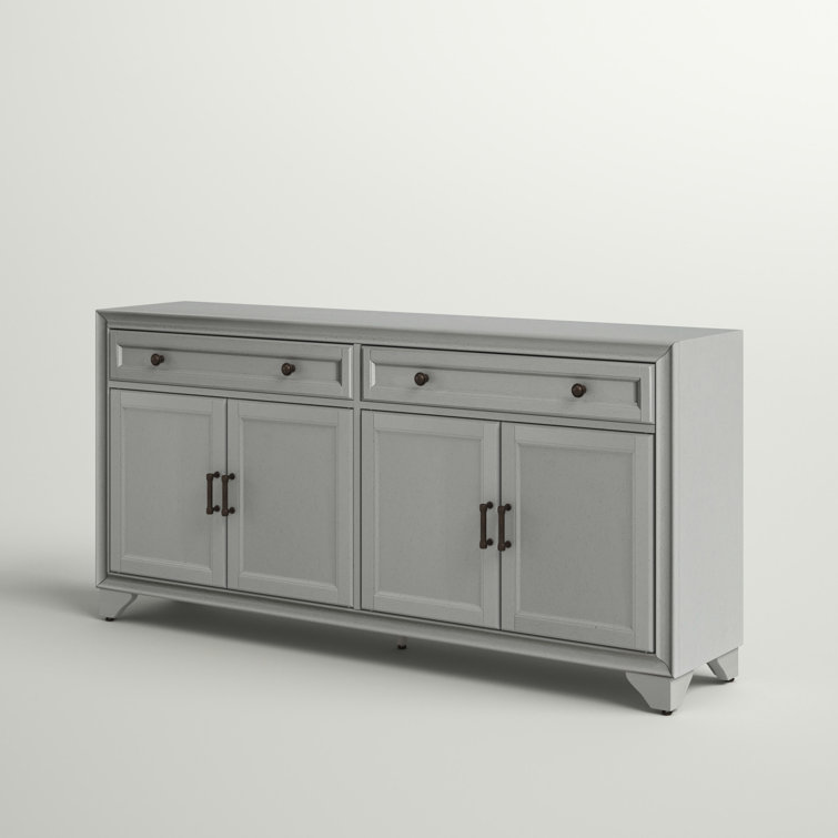Tara Distressed Gray 61'' MDF Wood Sideboard