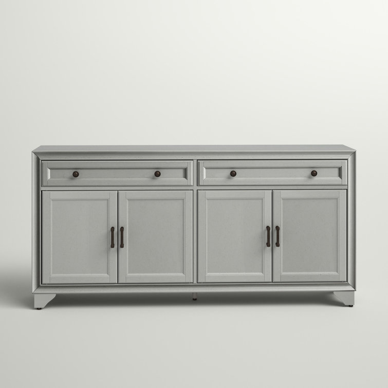 Tara Distressed Gray 61'' MDF Wood Sideboard